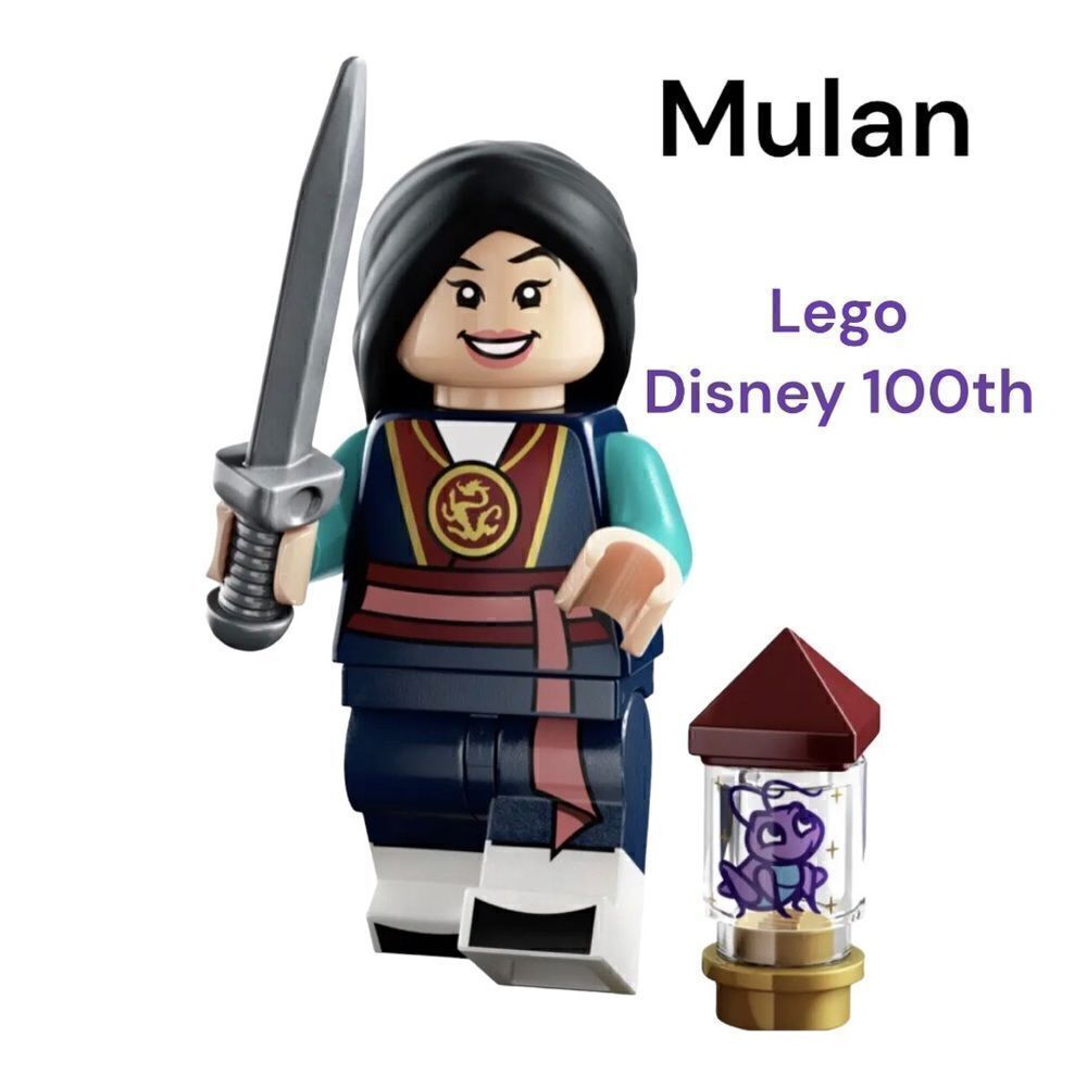 LEGO Mulan minifigure 71038  Series Disney 100th mini figure 100th mini figure